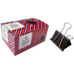 Зажим канц. 75 мм Attomex 4131501 черный (ЦЕНА ЗА УПАКОВКУ 6 шт)