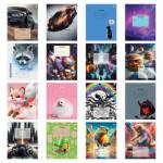 Тетрадь 12 л. (клетка) БиДжи Super-Mix-15 Т5ск12 60282