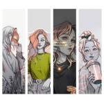 Закладка MadnessMalina 4 шт. картон ЗК40311