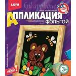 Аппликация из фольги "Любопыный мишка" Аф-015