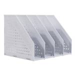 Лоток вертикальный 4 отд. Deli 78996LT-Grey серый 332х256х243