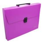 Портфель Silwerhof 322715-03 1 отд А4 пластик розовый неон 1359509