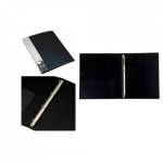 Папка с 4-мя кольцами 27 мм Бюрократ 0827/4RBLCK 816564 черный