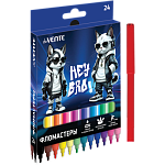 Фломастер 24 цв. deVENTE Hey Bro картон.короб. 5083628