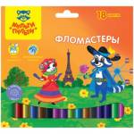 Фломастер 18 цв. Мульти-Пульти Енот во Франции 10718