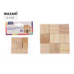 Заготовка для декорирования Mazari кубики дер. 2 см 9 шт М-10003