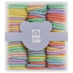 Резинки для волос MESHU тонкие пастельные ассорти 90шт. MS_60607