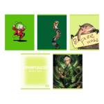 Тетрадь 48 л. (клетка) К-Э Зеленый микс тонир. блок ТК489310