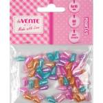 Бусины декоративные deVente 8001202 60 шт. Жемчуная капля