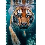 Тетрадь А4 80 л. (спираль, линия) К-Э Тигр ТС4805175