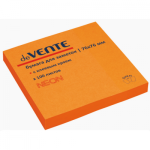 Стикеры 76*76 мм  100л. deVENTE 2010332 неон оранжевый