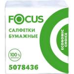 Салфетки бумажные Focus 20х24 белые 1сл. 100 шт. 1708461