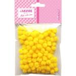 Набор помпонов 120 шт. deVENTE 8000002 8 мм желтый