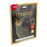 Гравюра большая Абиссинская кошка Гр-666