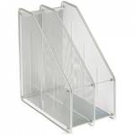 Лоток вертикальный 2 отд. металлич. серый 9303