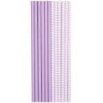 Трубочка д/кокт бум. Пастель лаванда 12шт 1502-4923