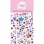 Стразы самоклеящиеся deVENTE 8002901 Королевский микс