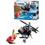Конструктор SLUBAN Полиция Вертолет 221 дет. 3 фигур. М38-В0651