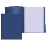 Папка с 40 карманами Attomex 3103402 синяя