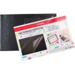 Настольное покрытие deVente 4101400 380х590 черное ПВХ 180мкм с откидным прозрачным клапаном 200мкм