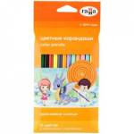 Карандаши цв. 12 цв. Гамма Оранжевое солнце (6 цв класс.+6 цв пастель) 80220228