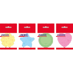 Стикеры 70х70 мм 50 л. deVente 2010800 с рисунком, ассорти форм и цветов