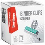 Зажим-бульдог 57 мм Berlingo ВС1257g  цветные (ЦЕНА ЗА УПАКОВКУ 10 шт)