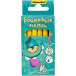 Карандаши восковые 6 цв. Silwerhof Монстрики 1830301 РАСПРОДАЖА