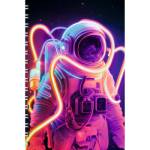 Тетрадь А4 100 л. (спираль) К-Э Яркий космос пласт.обл. ТСП41005205