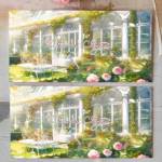 Cn112 Конверт для денег С Днем Свадьбы (свадебный сад)