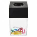 Скрепочница Silwerhof 503001 магнитная с наполн. прозрачная/1075706