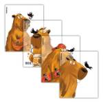 Набор обложек 212х347 12 шт. д/тетр. и дневн. 80 мкм ПП ЕК Happy Capy 61125