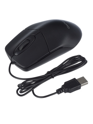Мышь проводная GoPower классическая USB черный GPM01 
