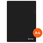 Папка-уголок А4 Berlingo Soft Touch 200мкм LFp_A4980 черная 