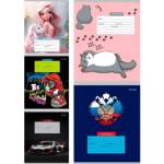 Тетрадь 12 л. (косая частая) П-П Микс-5788 12-5788