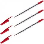 Ручка CORVINA 51 (красная) прозр. корп. /2400