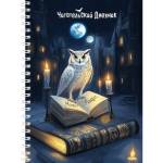 Дневник читательский 56 л. (спираль) П-П Сова и книга пласт.обл.+закладка Д56-6608