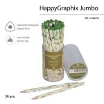 Карандаш ч/гр. FLORA Луговые травы 4В  JUMBO 21-0062/34
