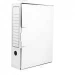 Короб архивный 75 мм гофро с клапаном 371 белая/158553