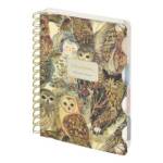Записная книжка А5 120 л. (спираль) Fauna.Волшебный совы  с разделит.3-737/04 