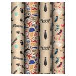 Упаковочная бумага 70х100 лист MESHU Super Man MS_62824 ассорти