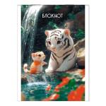 Блокнот А6 32 л. Полосатые друзья С0100-300