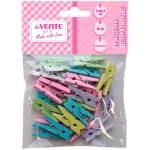 Прищепки декоративные deVENTE 8120412 Natural wood 20 шт.