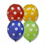 Шарики возд. 50 шт. 12" Шелкография пастель Горошек 1103-1330