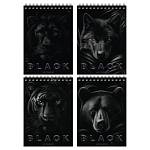 Блокнот А5 40 л. (спираль) БиДжи Just black Б5гр40 07048