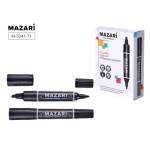 Маркер перман. TECHNIC 2/6мм двусторон. черный М-5041-71