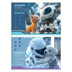 Альбом д\рис. 8 л. БиДжи Робот и пушистик АР4ск8 08577