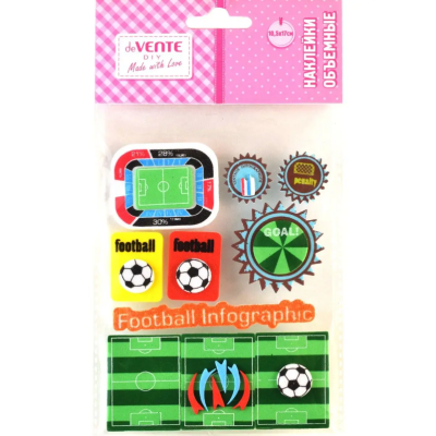 Наклейки объемные deVENTE 8004068 Football из фоамирана