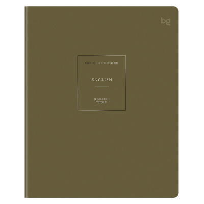 Тетрадь 48 л. (клетка) БиДжи Сolor object Английский язык soft-touch ТП5ск48_лс_тф 09156