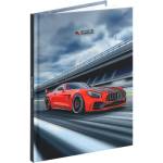 Ежедневник А5 80 л. П-П Красный с черным автомобиль 7БЦ 80-6757